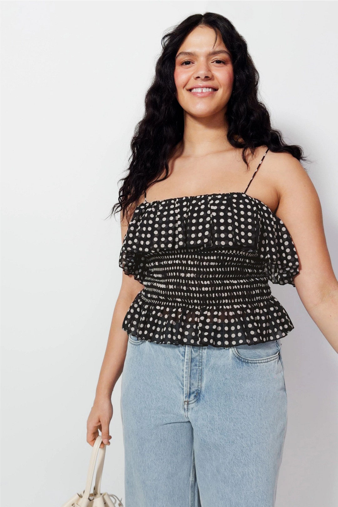 Smocked Tank Top by Ronny Kobo x RTR 4