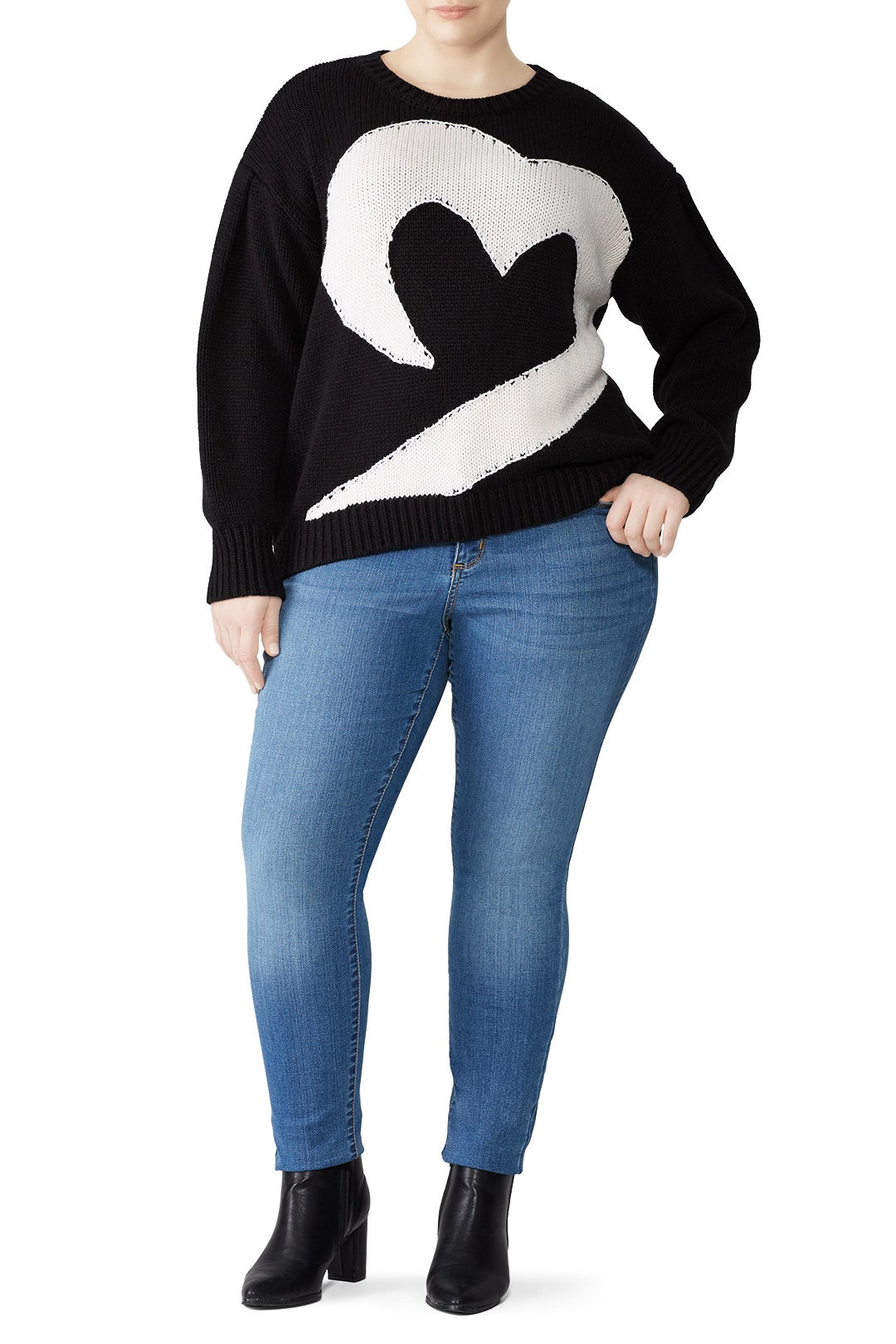 Olive Heart Sweater by Parker 3