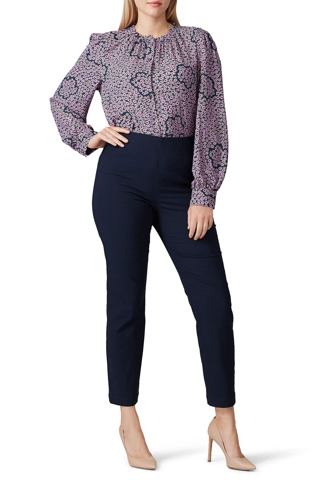 Navy Tailored Suiting Pants by Rebecca Taylor NYC 4