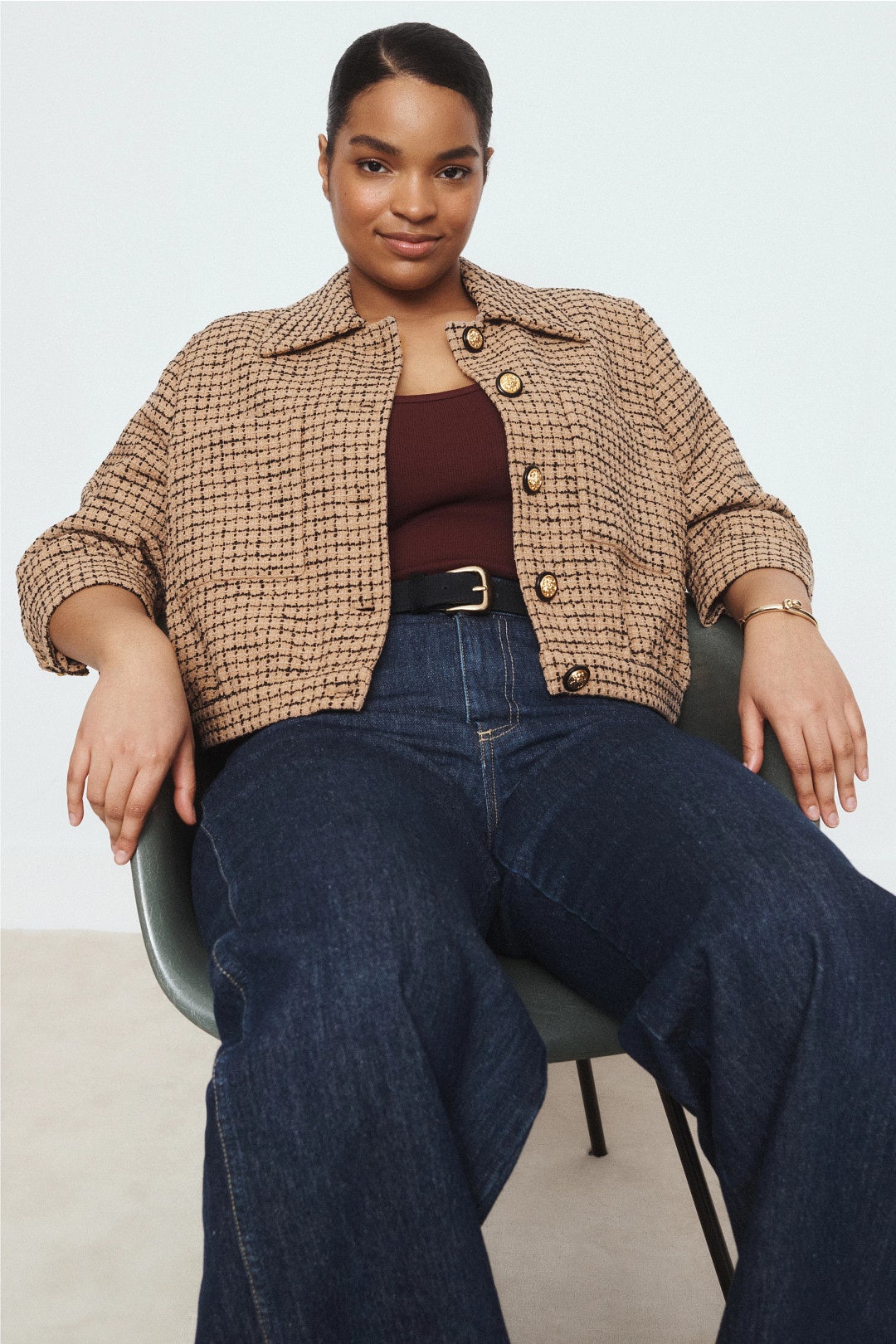 Jia Tweed Collared Jacket by L'agence 5