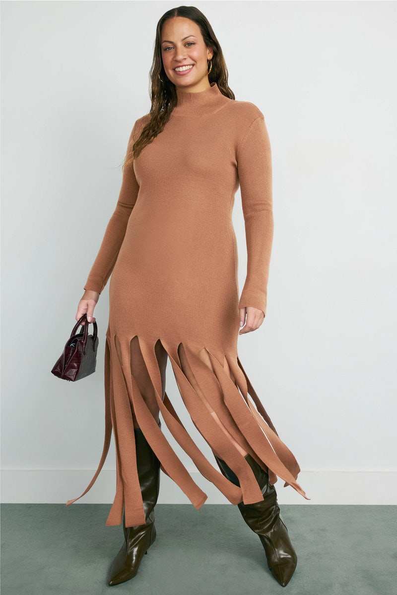 Fringe Midi Dress by Rosetta Getty x RTR - Photo 0