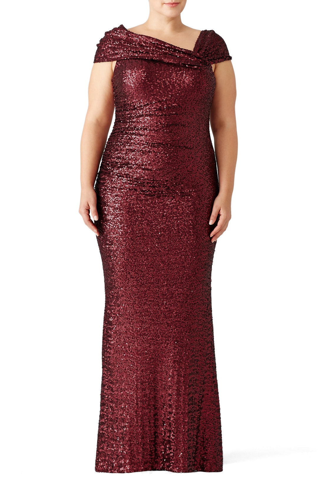 Bordeaux Samantha Gown by Badgley Mischka 4