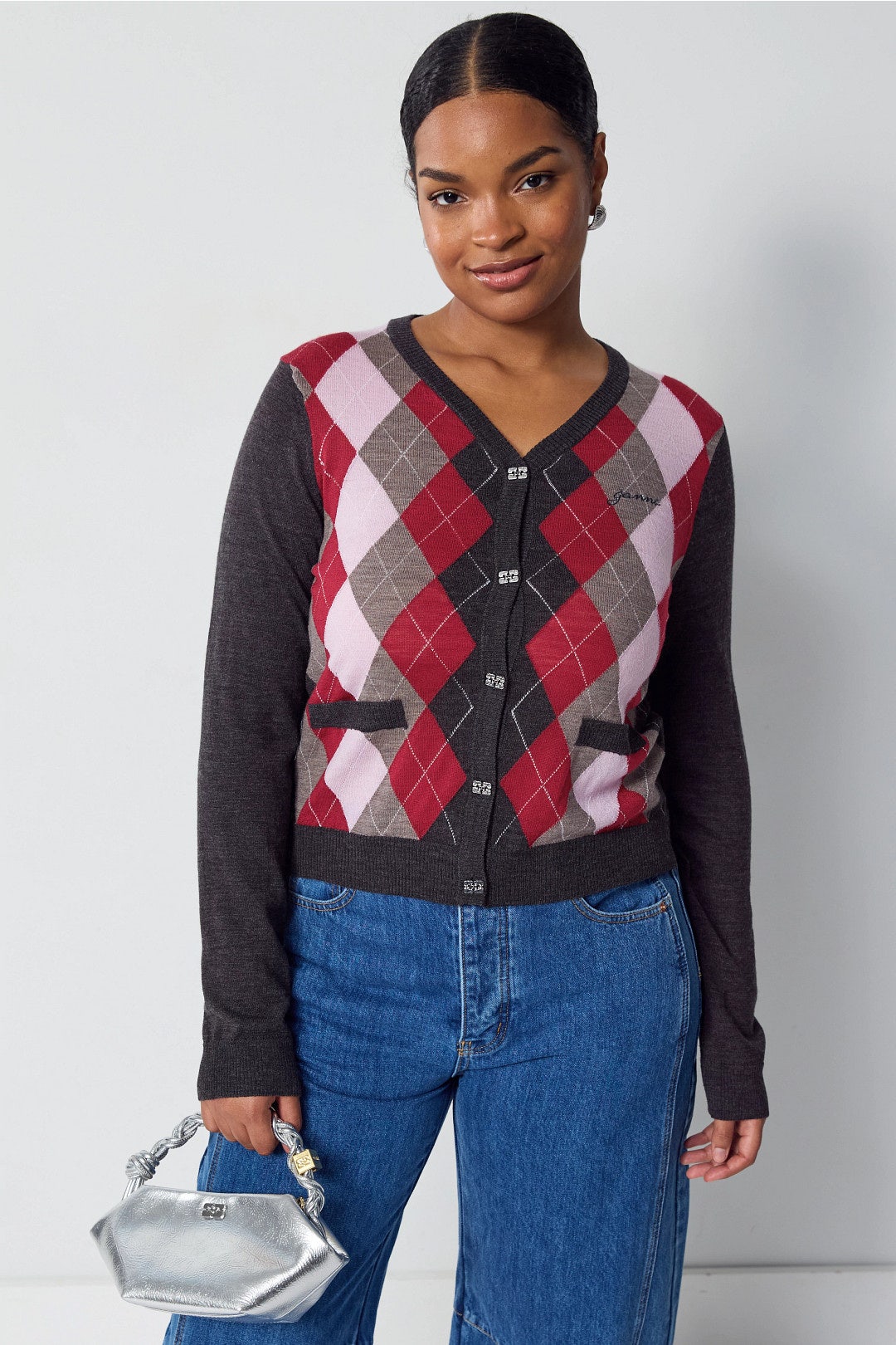 Argyle Cardigan by GANNI 5
