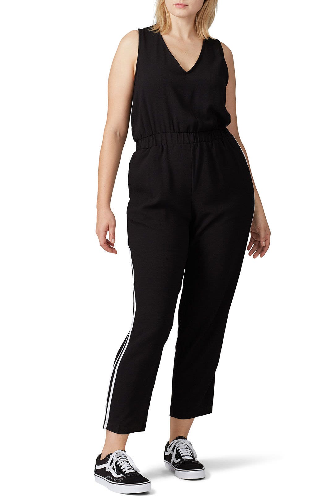 Brook Racer Stripe Jumpsuit by B Collection by Bobeau 5