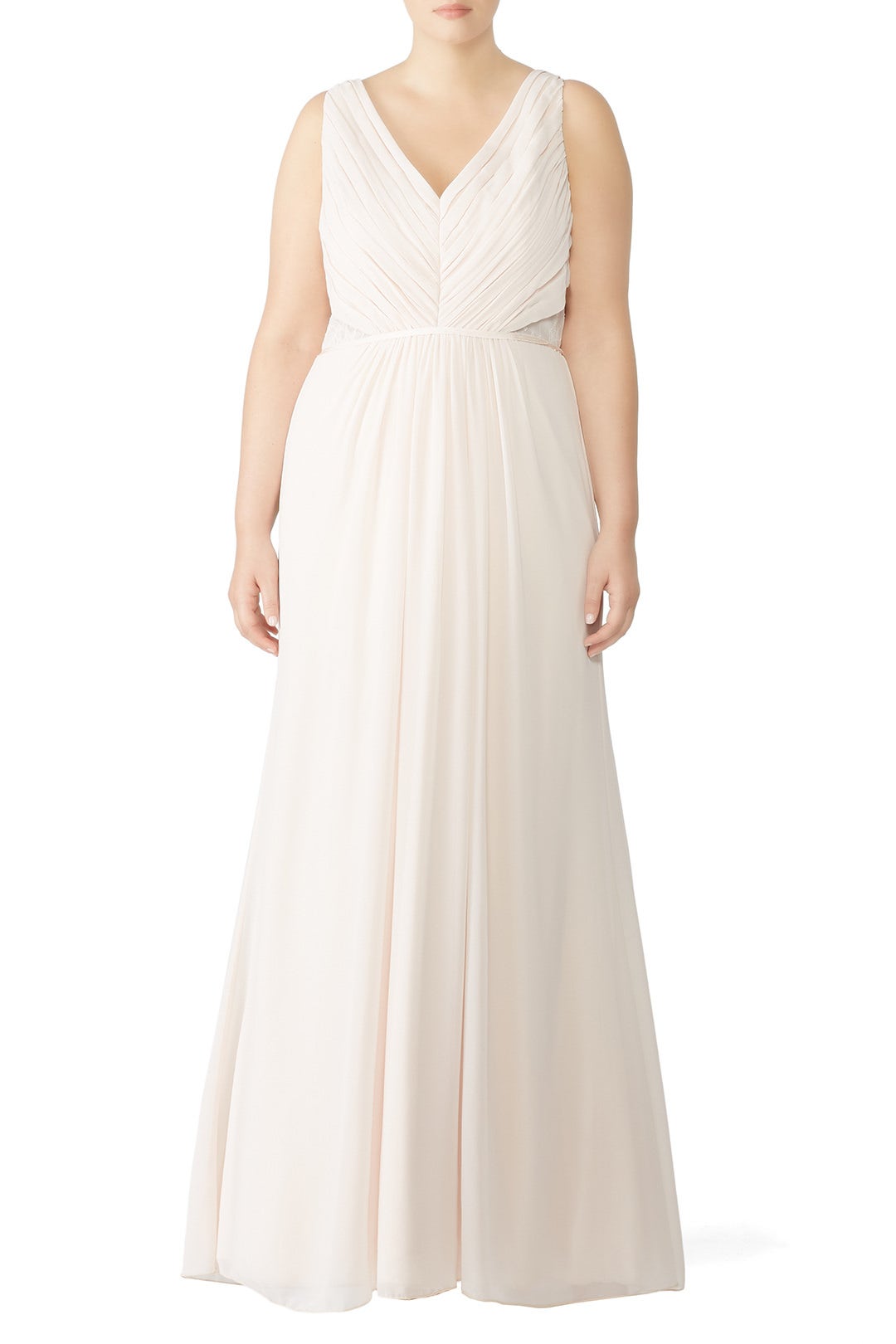 Blush Rebecca Gown by Monique Lhuillier Bridesmaid 4