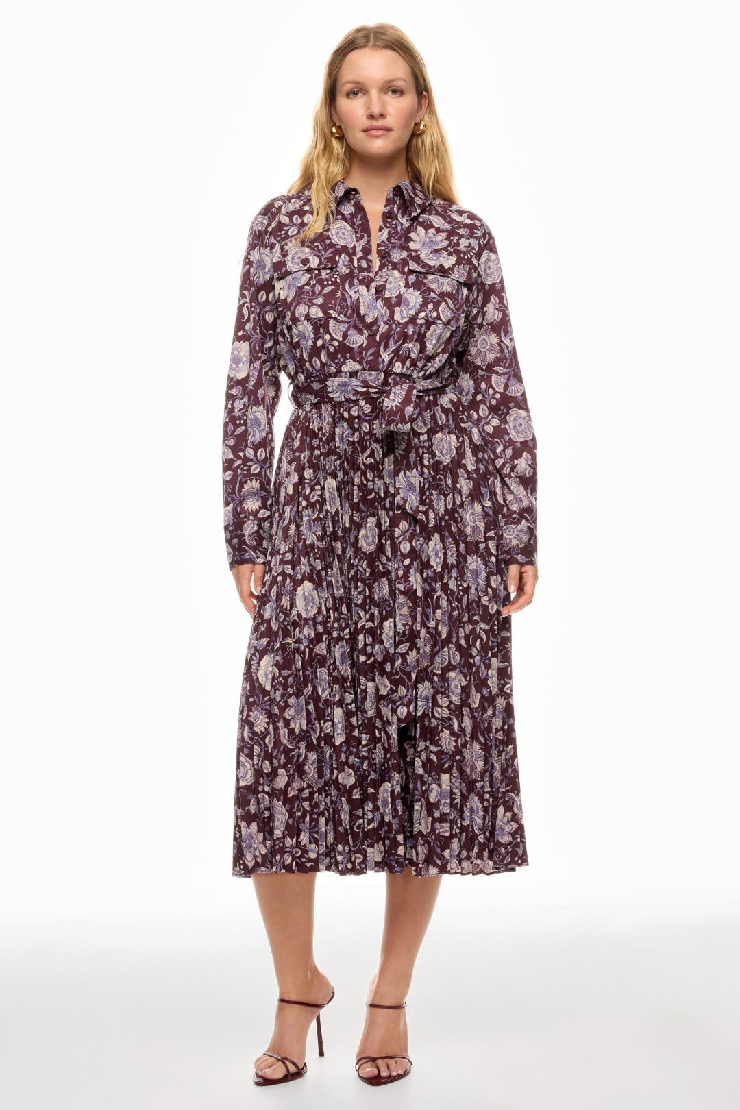 Pleated Midi Shirt Dress by Derek Lam 10 Crosby x RTR | Rent the