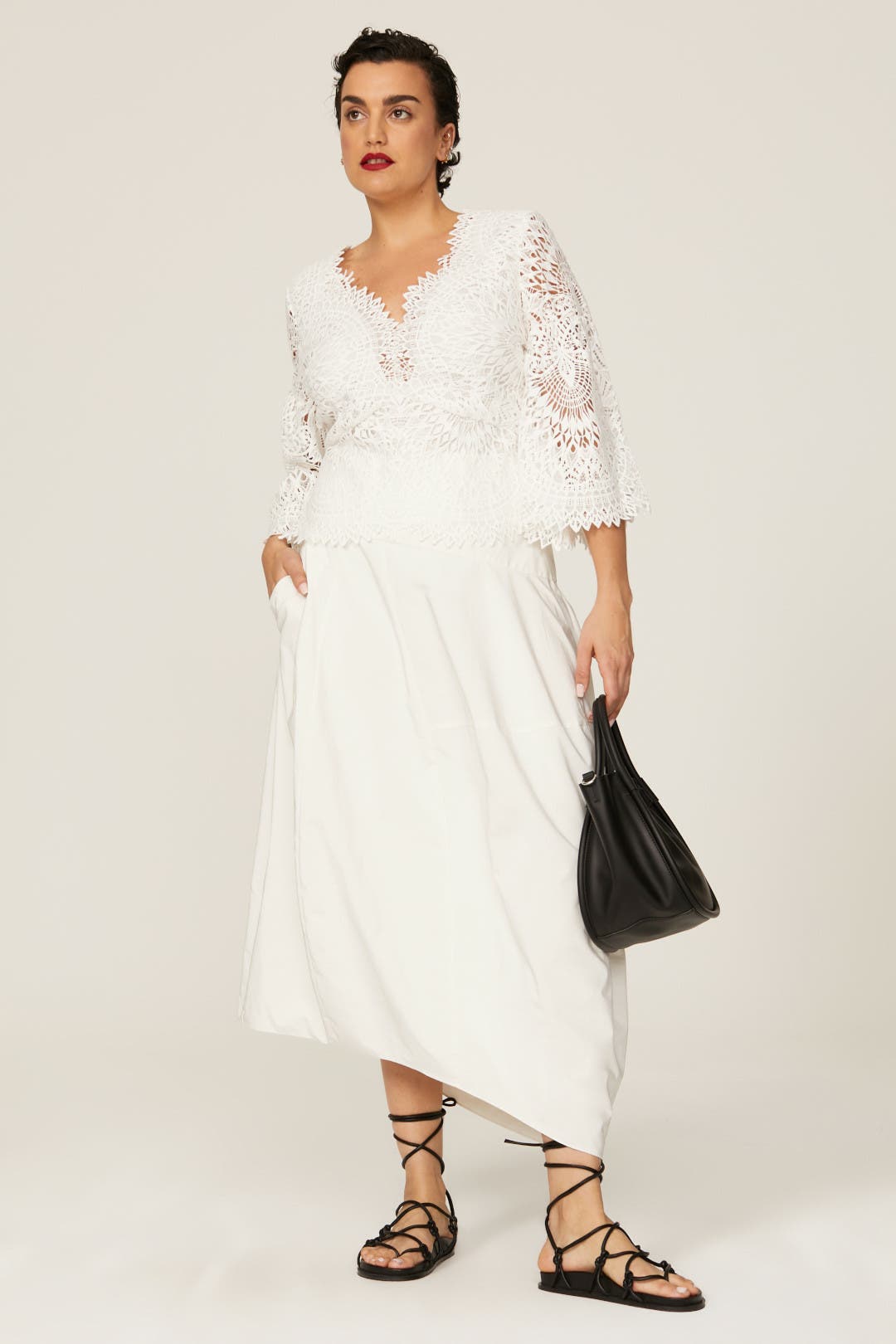 White Lace Top by Marissa Webb x RTR | Rent the Runway