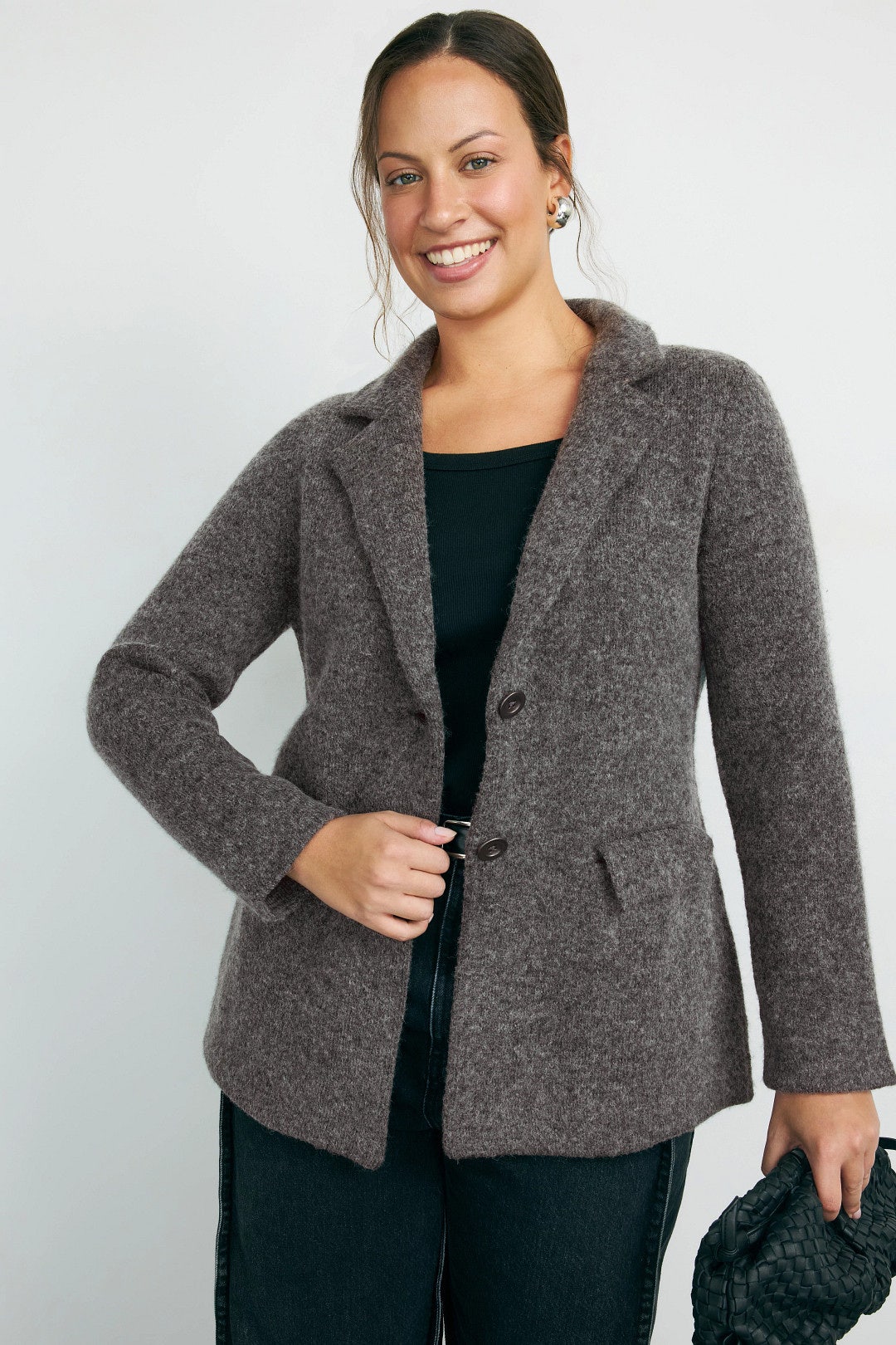 Brushed Double Knit Blazer by NIC + ZOE 5