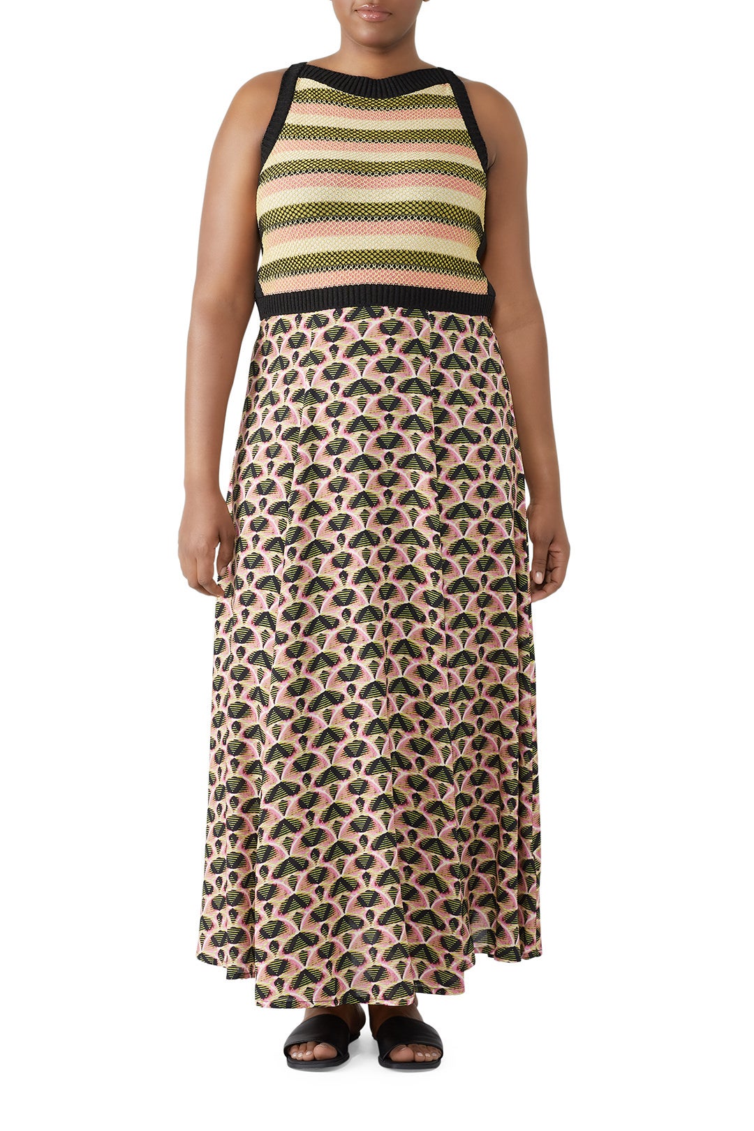 Abstract Printed Midi Dress by Aldomartins 4