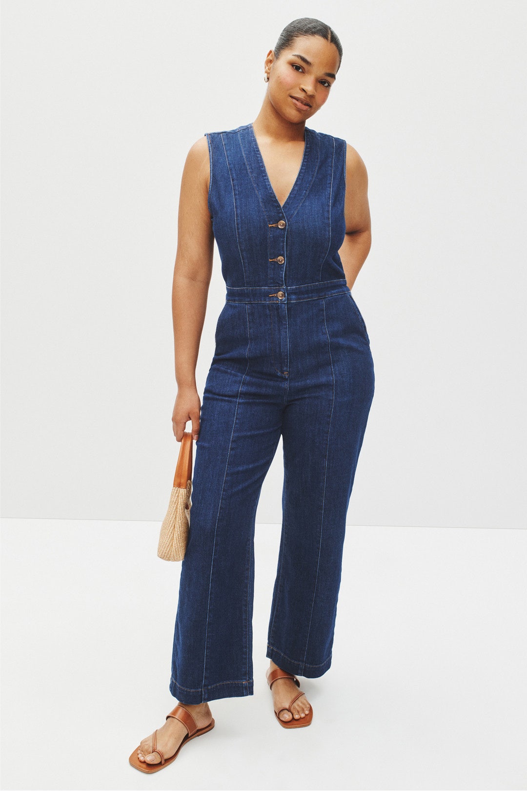 Denim Giselle Jumpsuit by FAHERTY BRAND 2