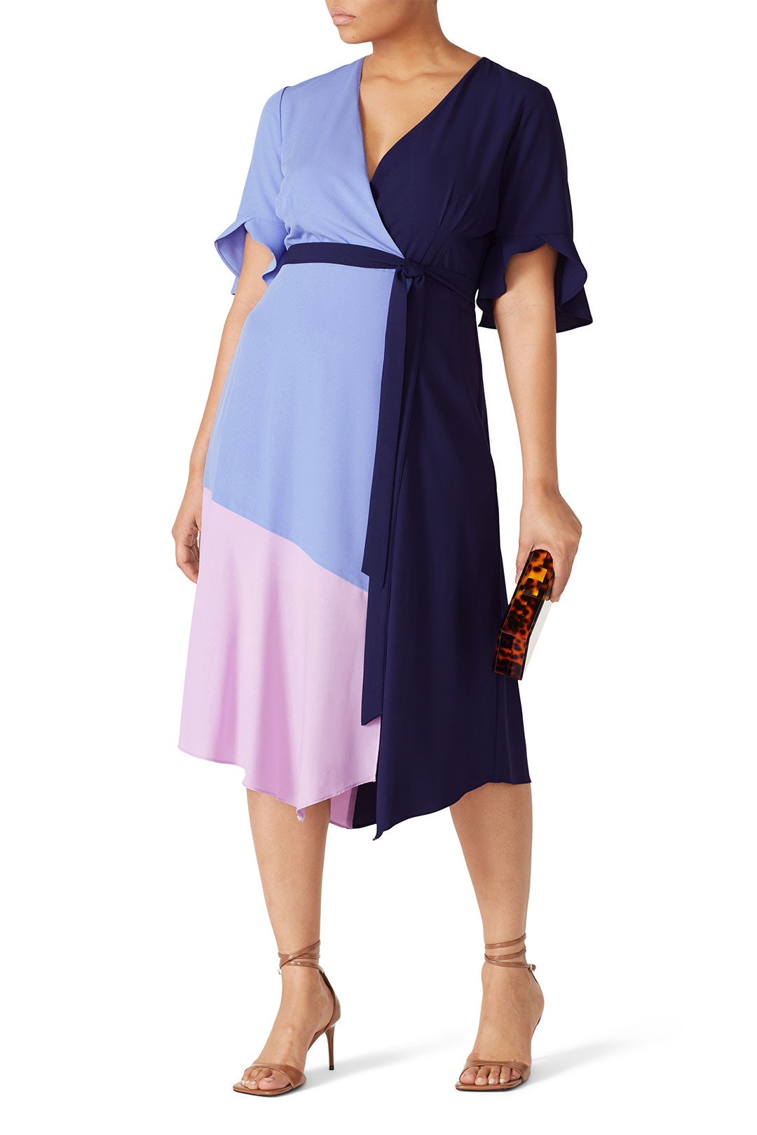 Colorblock Wrap Dress by Hutch 5