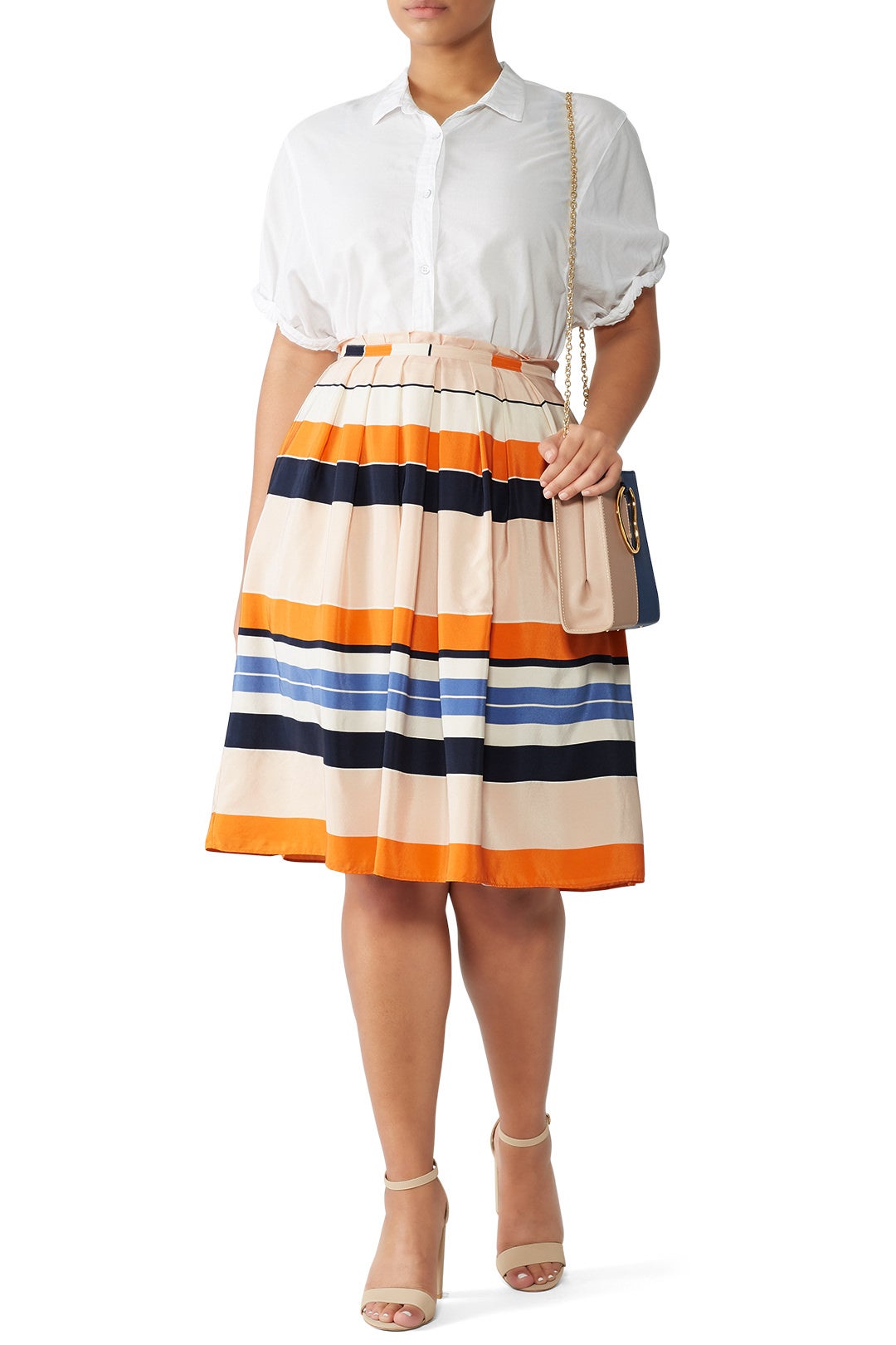 Orange Caitlyn Skirt by L.K. Bennett 3