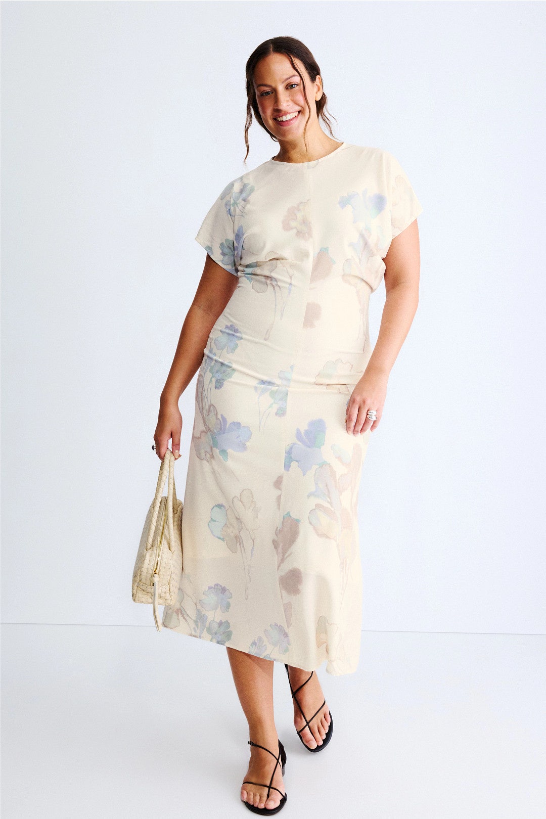 Floral Printed Midi Dress by Luxely 4