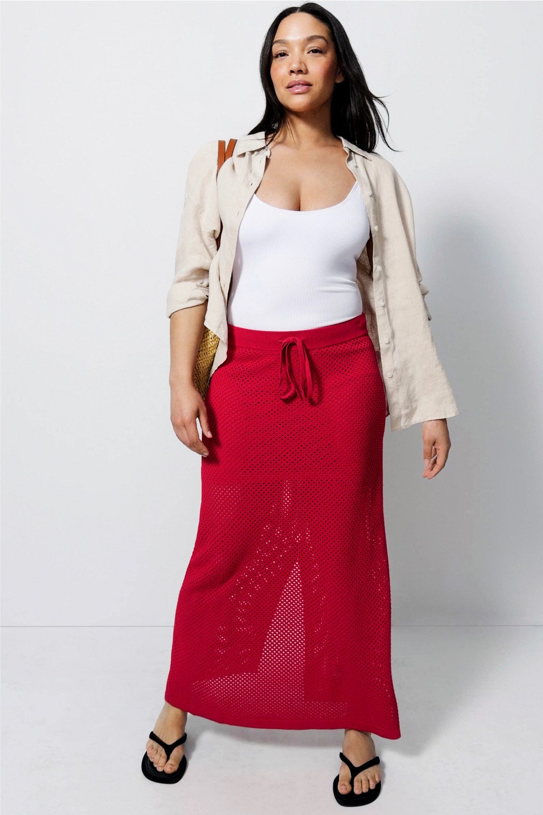 Crochet Midi Skirt by Rosetta Getty x RTR 4