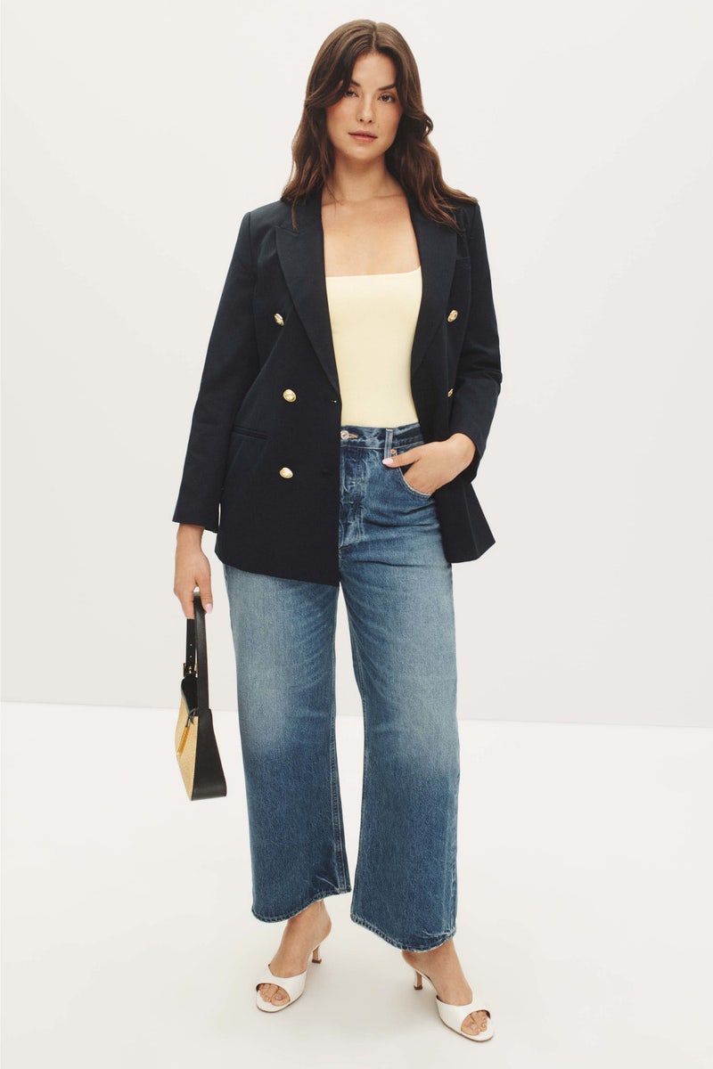 Navy Walter Blazer by Derek Lam 10 Crosby - Photo 5