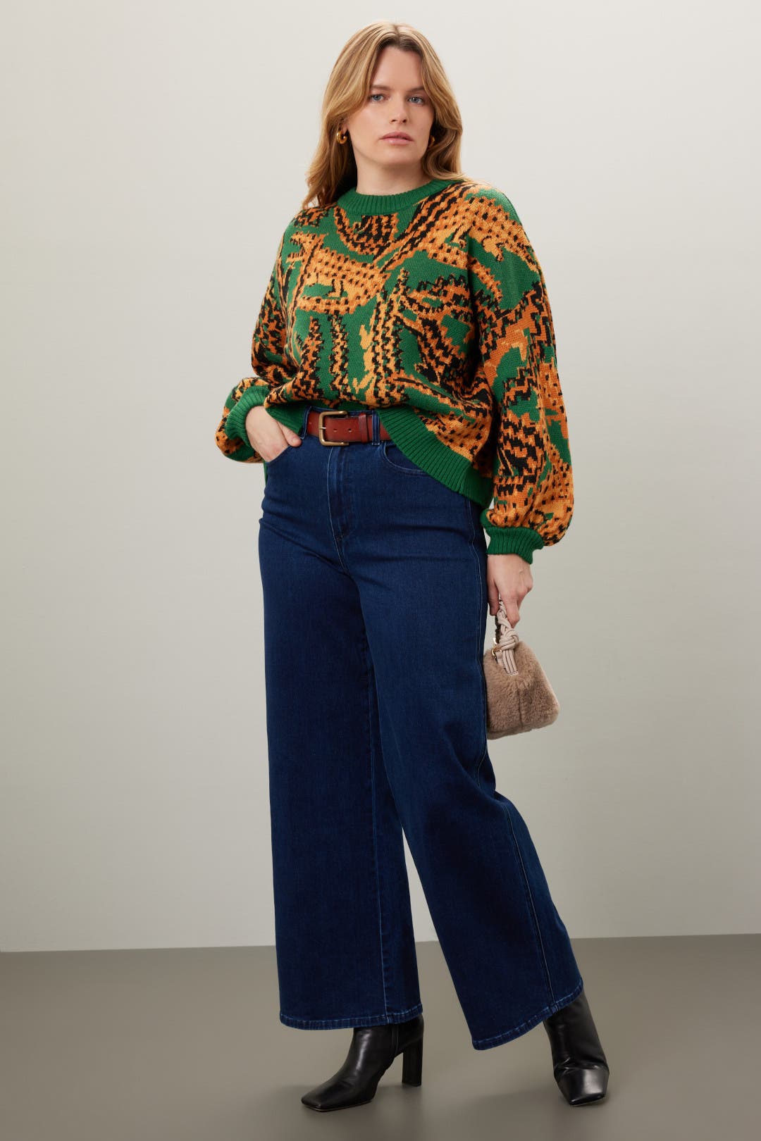 Crocodile Knit Sweater by FARM Rio | Rent the Runway