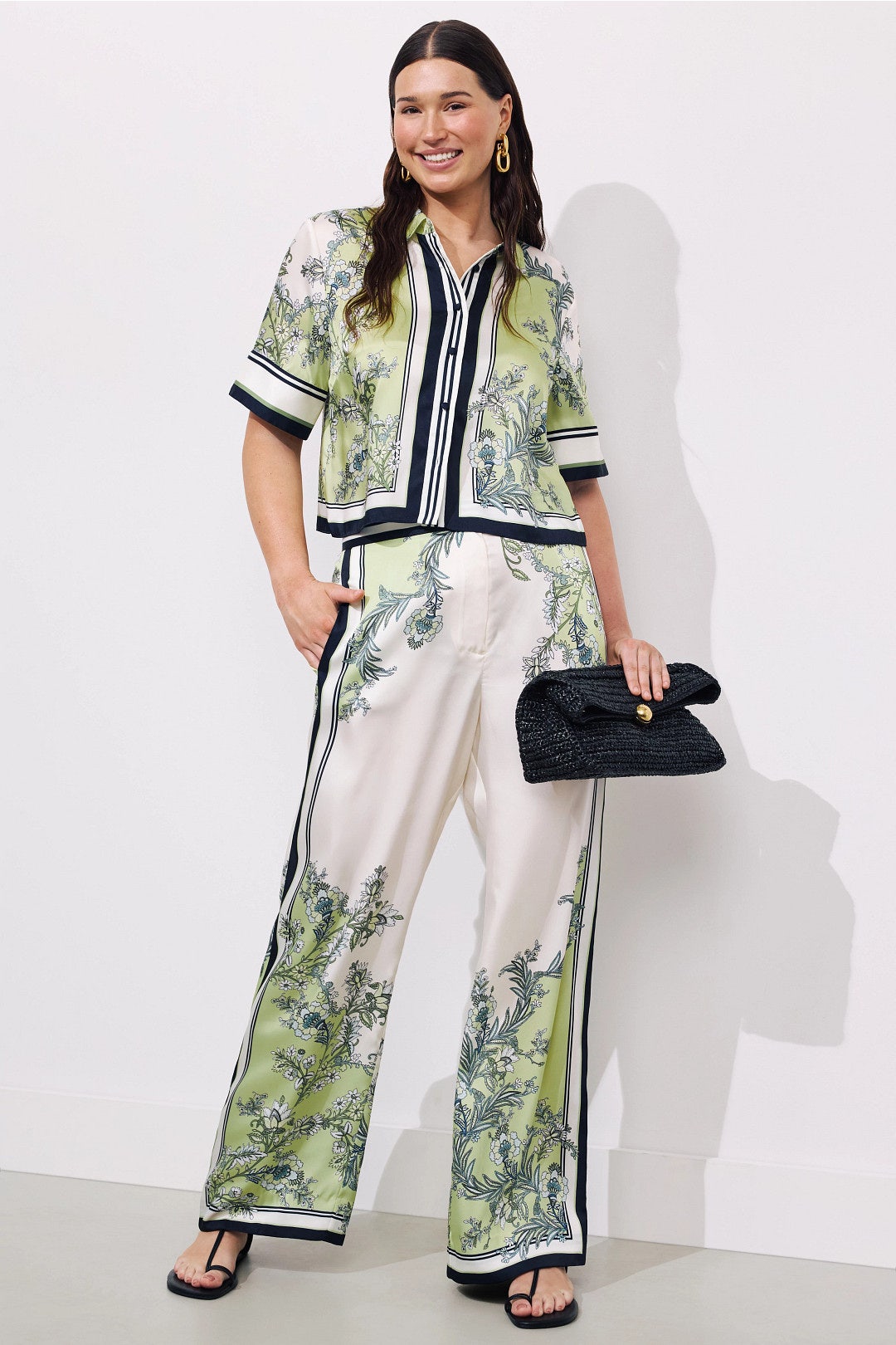 Grigore Floral Print Silk Pants by Veronica Beard 4