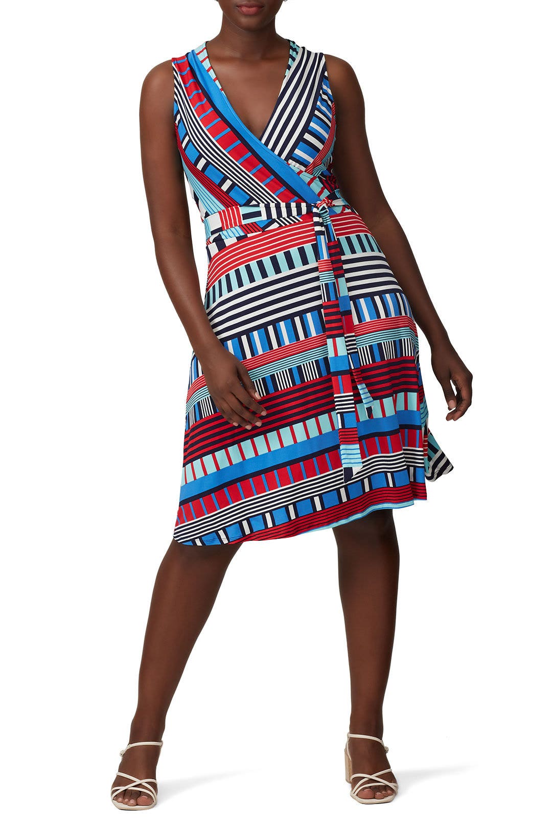 Sleeveless Perfect Wrap Dress by Leota 4