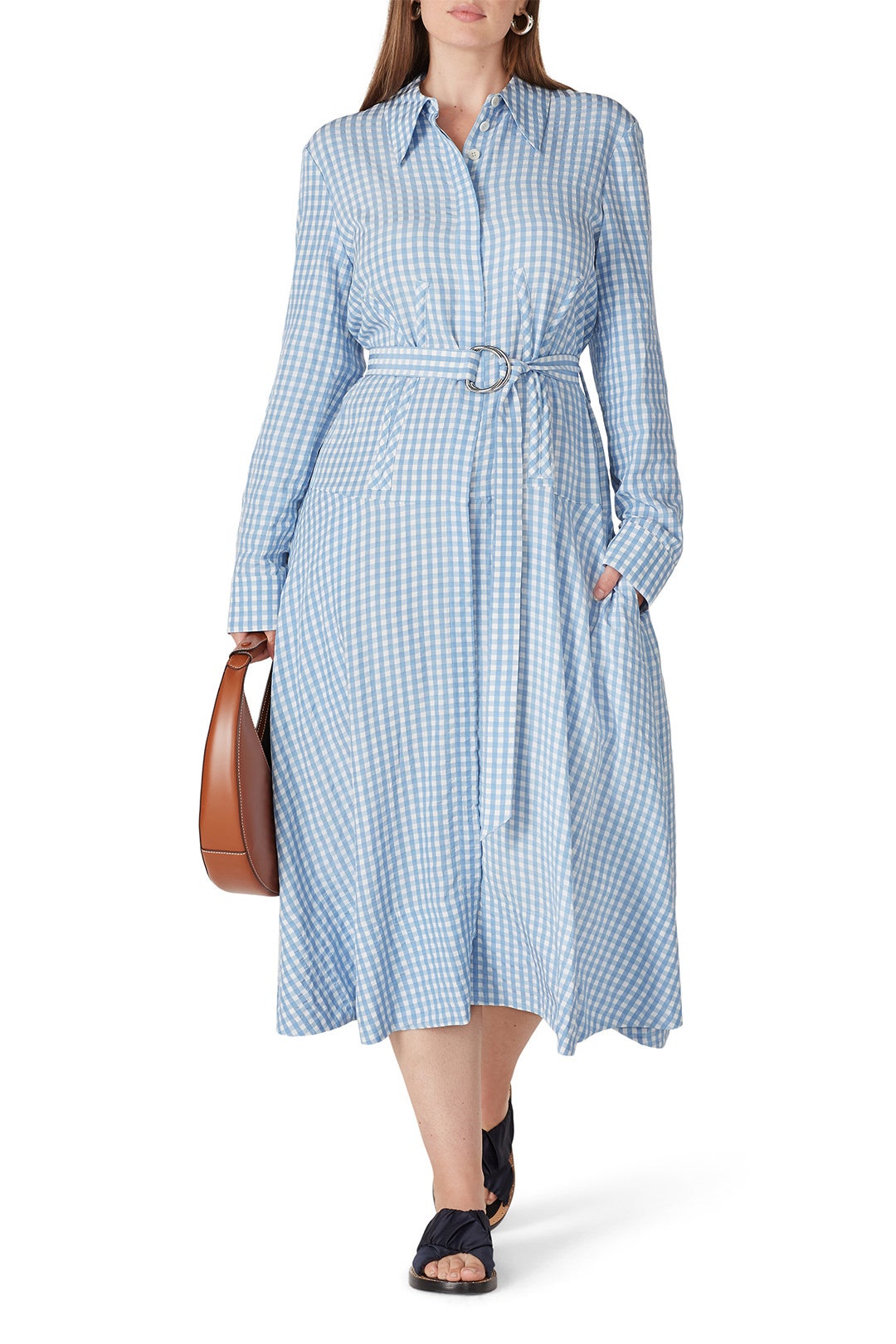 Blue Gingham Shirtdress by Tibi 5