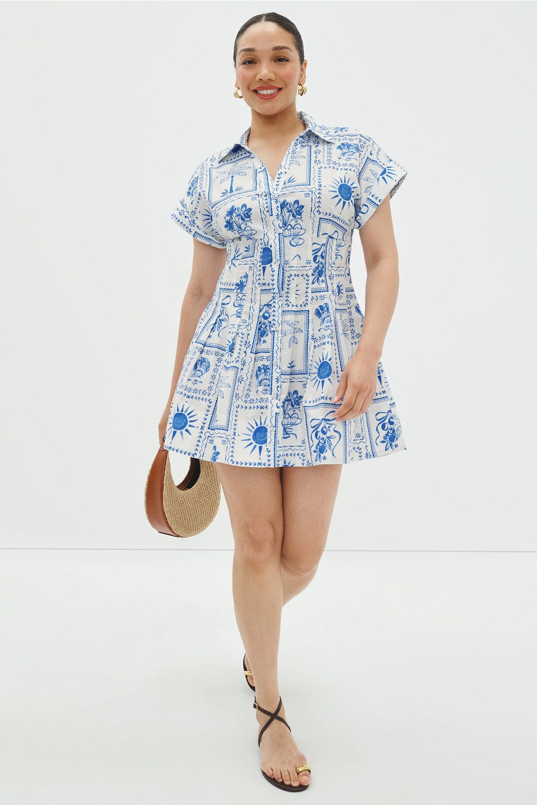 Pleat Detail Mini Dress by Peter Som x RTR 4