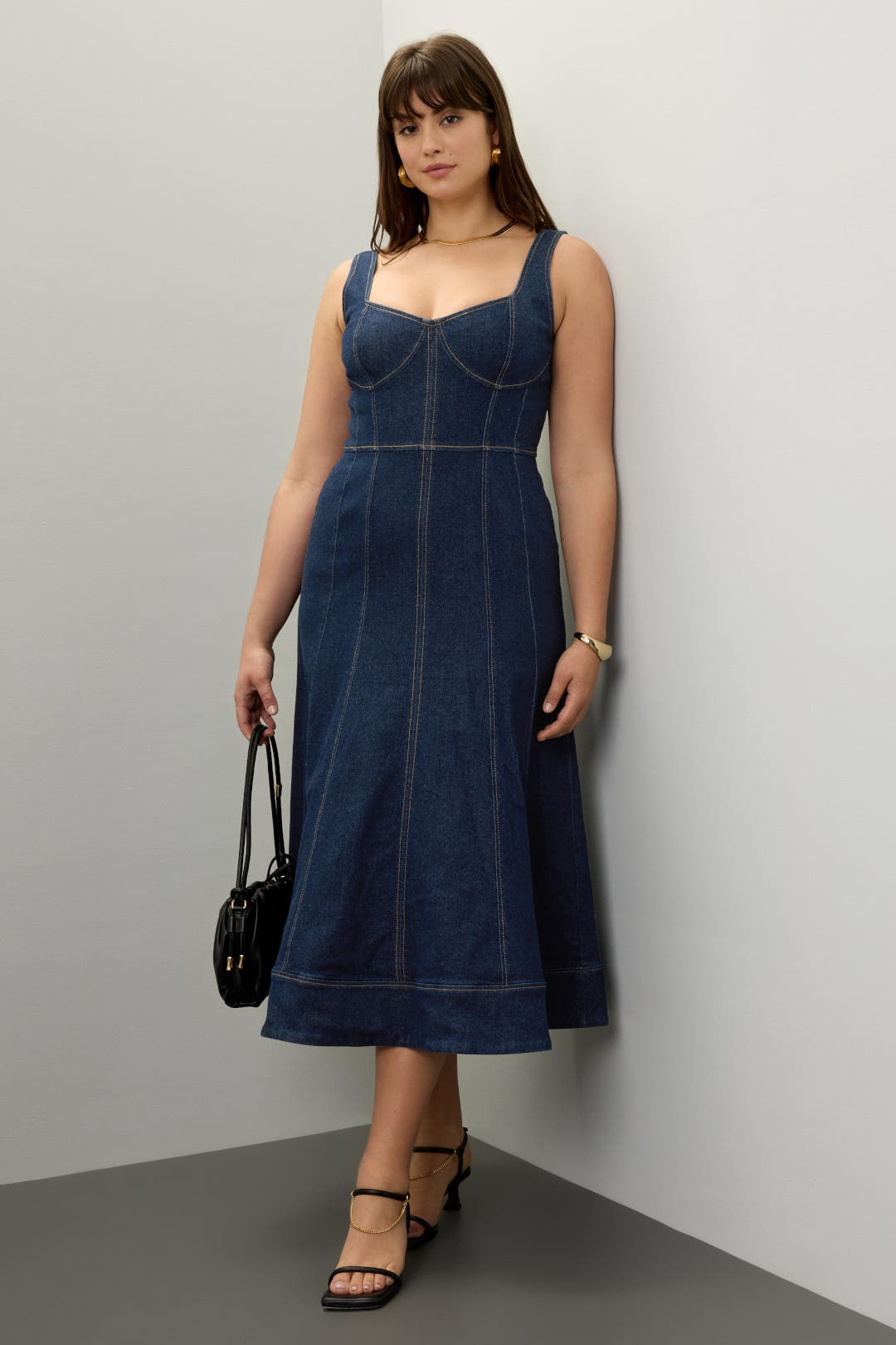 ワンピース Jason Wu Denim Midi Dress Denim Midi Dress by Jason Wu x RTR | Rent the Runway