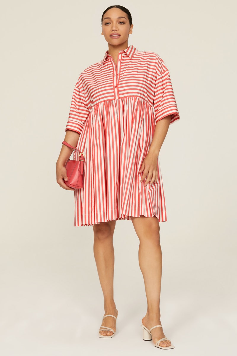 Julia Stripe Swing Shirtdress by kate spade new york - Photo 0