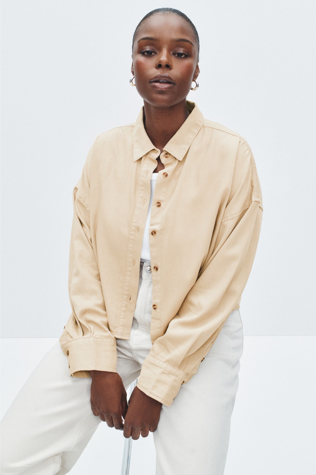 Cropped Ex-Boyfriend Shirt by Favorite Daughter 5