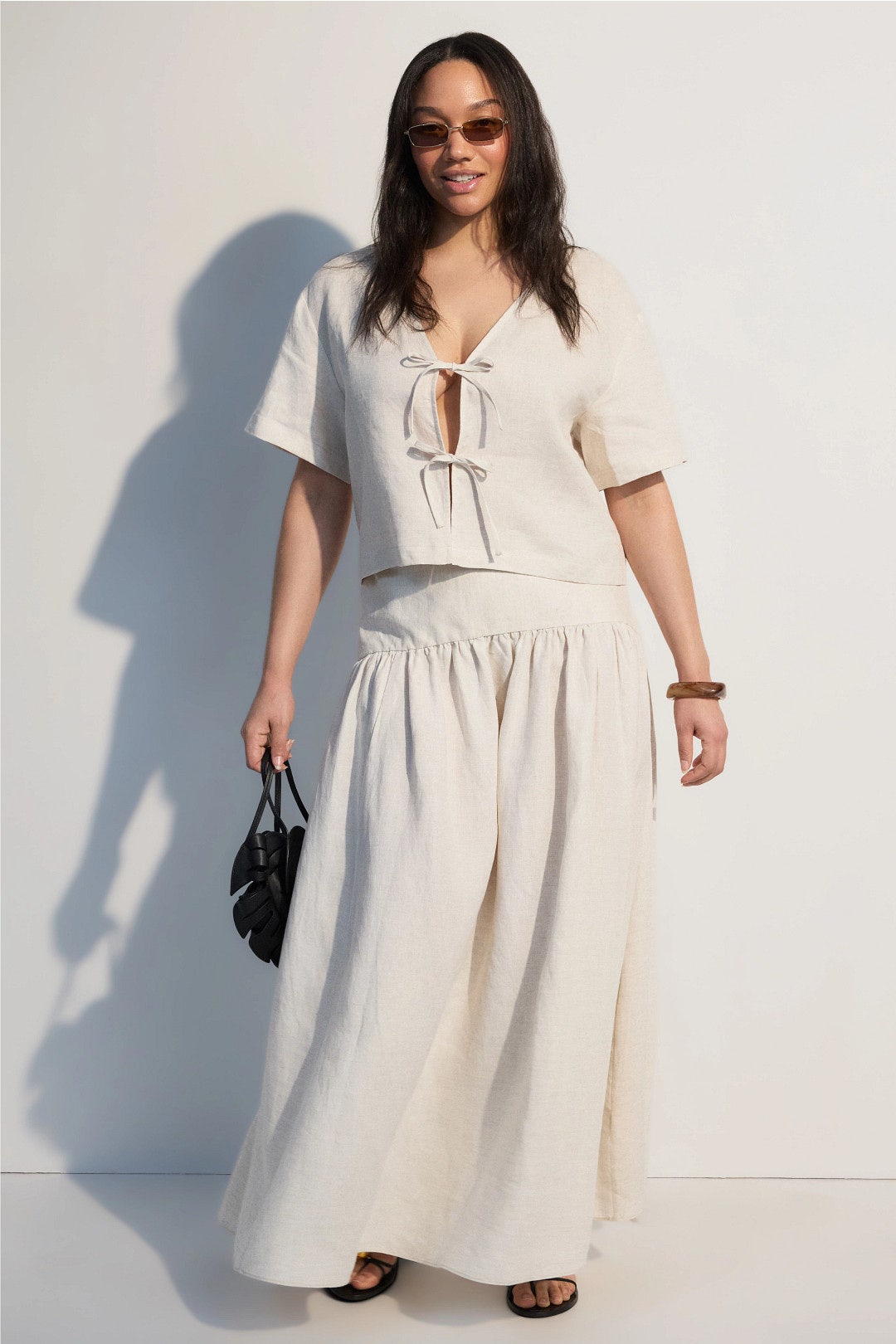 Procida Linen Skirt by Staud 4