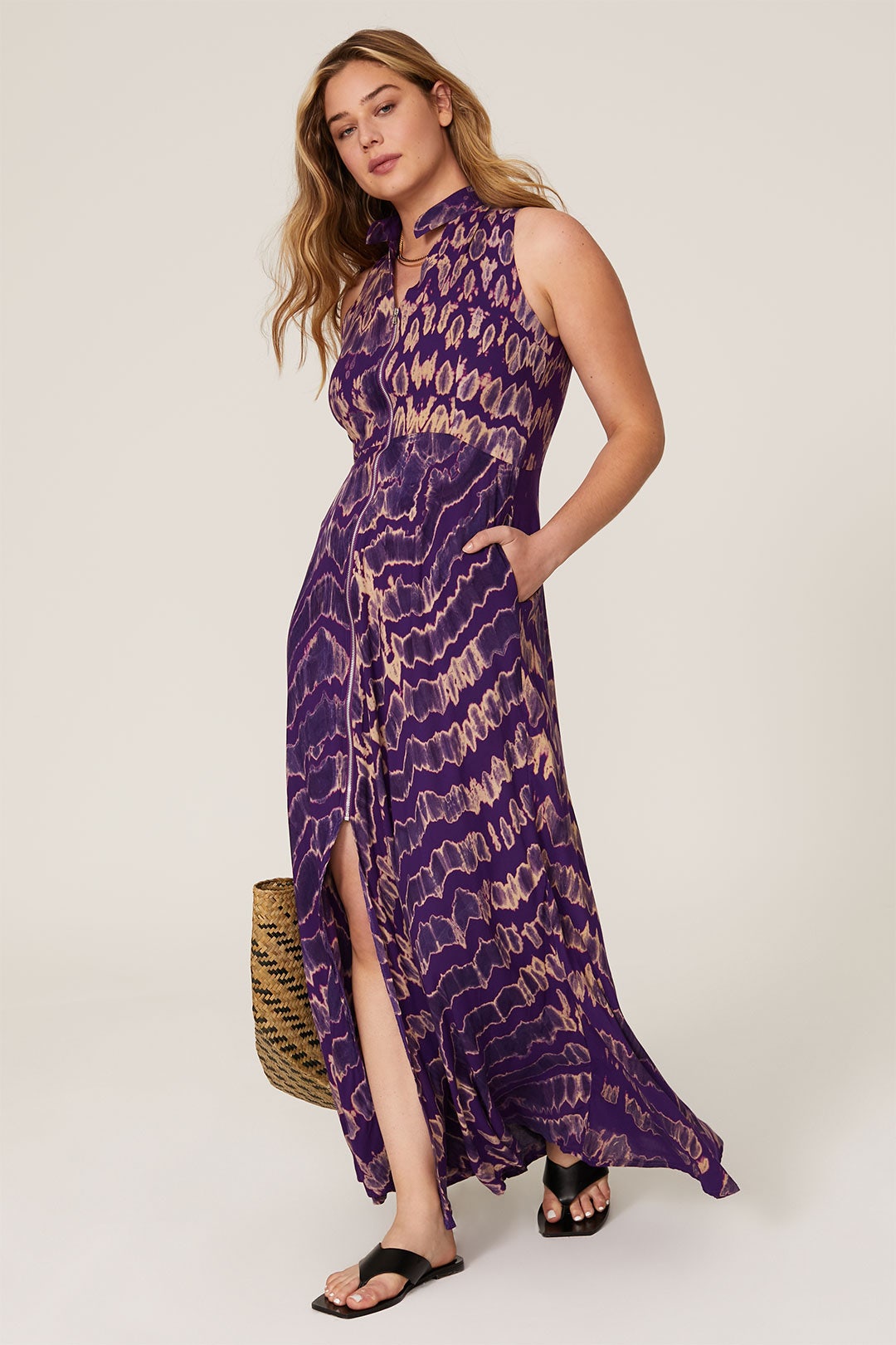 Purple Sleeveless Dress by Kahindo 5