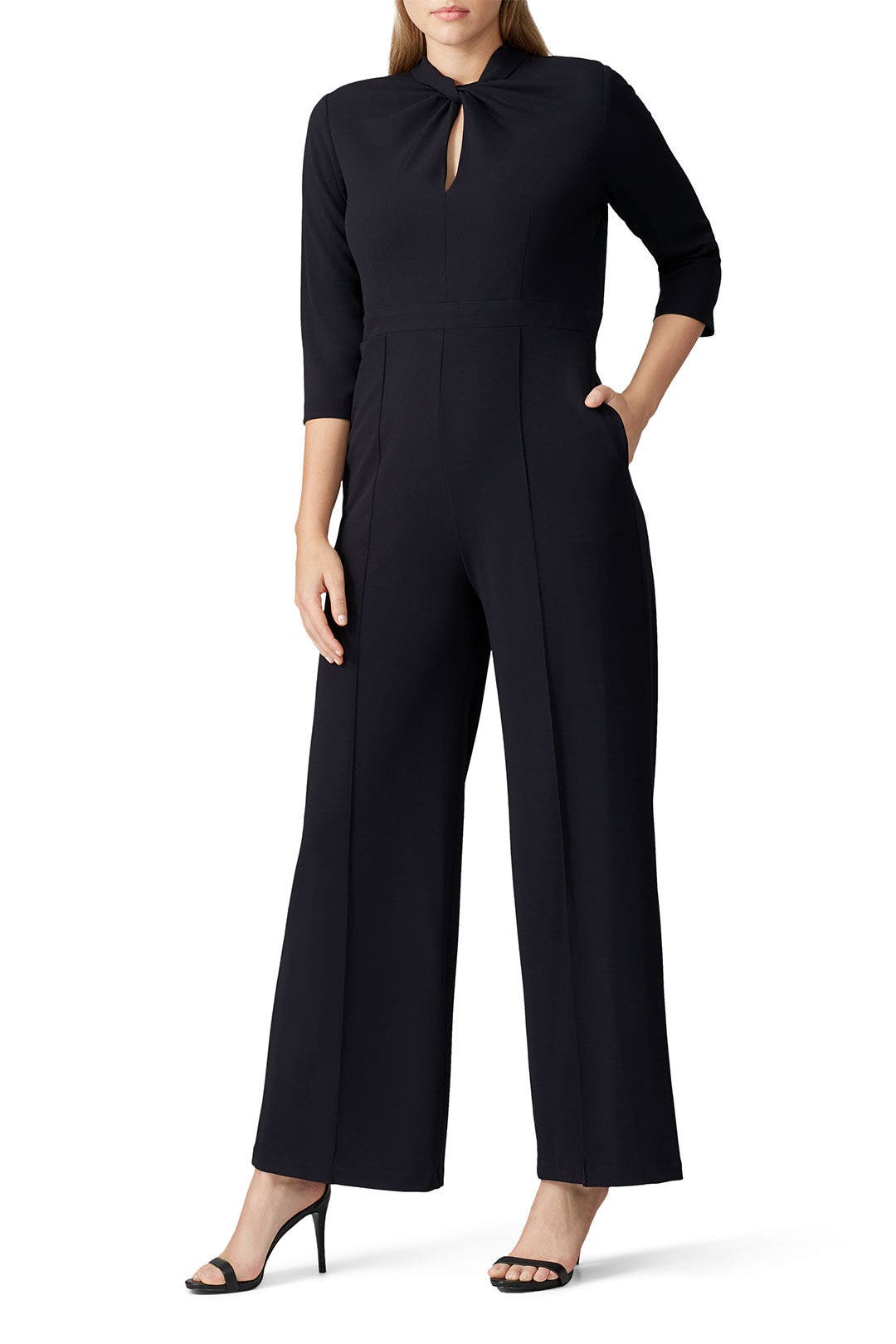 Navy Keyhole Jumpsuit by Donna Morgan 5
