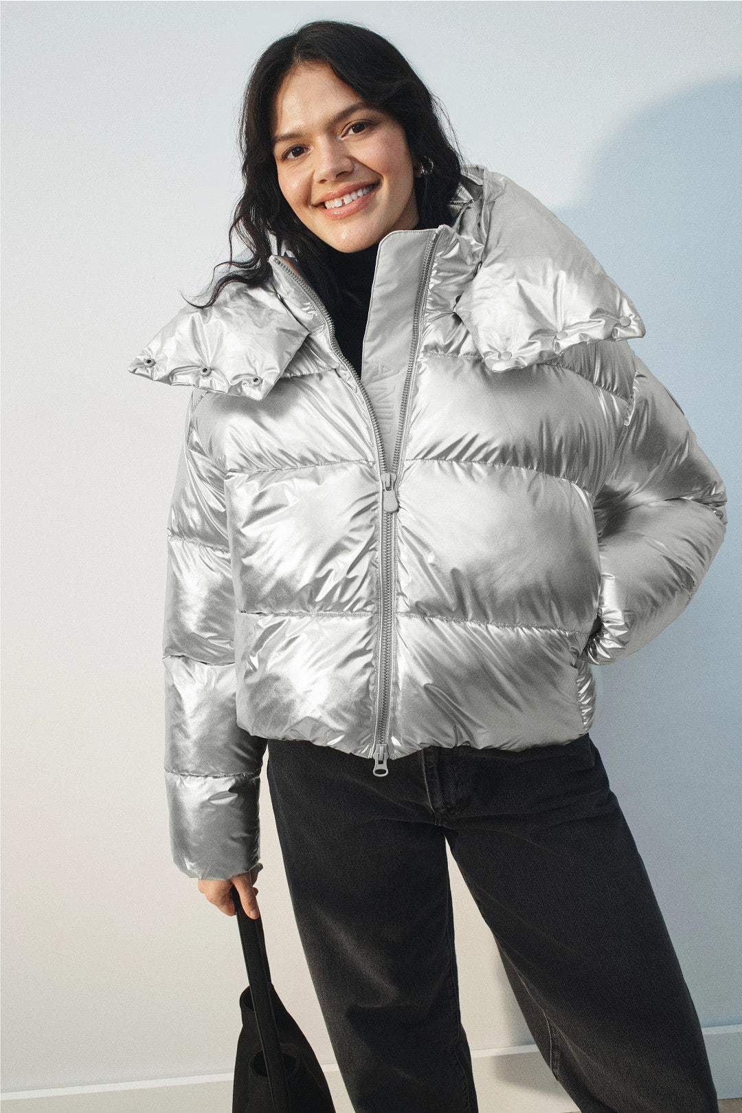 Giselle Metallic Puffer Coat by Save the Duck 5