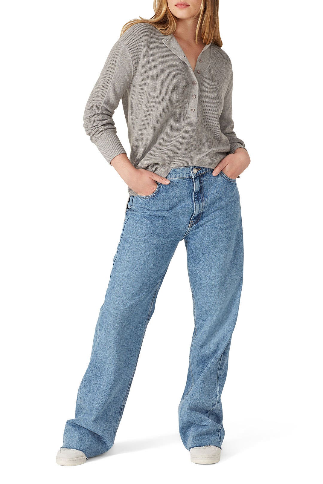 Grey Henley Sweater by Thakoon x RTR 5