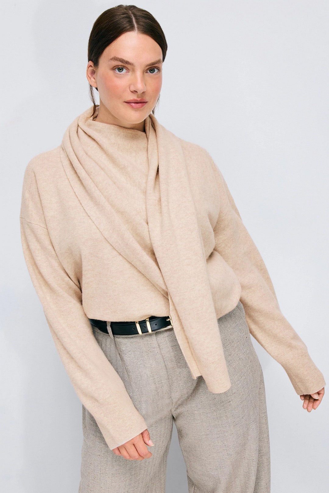 Draped Shawl Sweater by VINCE. 5