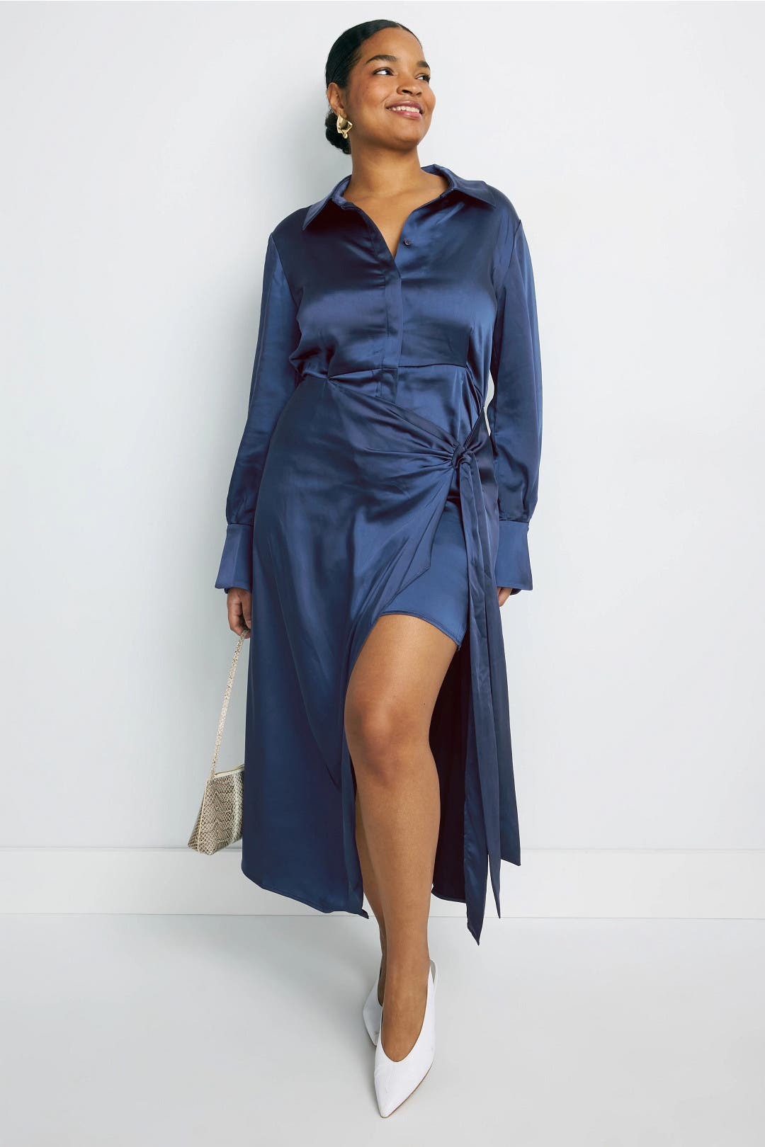 Collared Wrap Dress by SIMKHAI | Rent the Runway