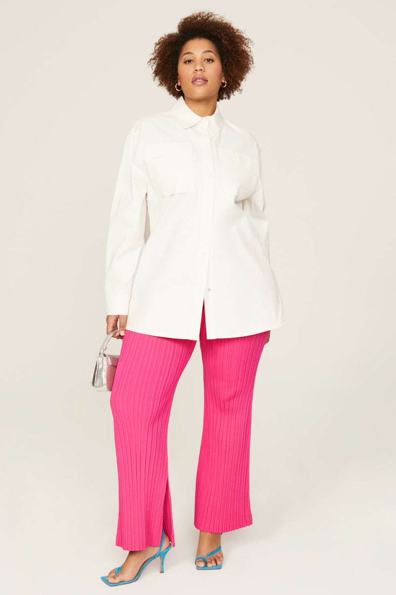 High Waisted Ribbed Pants by Adam Lippes x RTR - Photo 5