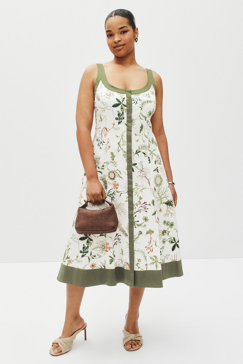 Color Block Trim Printed Dress by Jason Wu x RTR - Photo 5