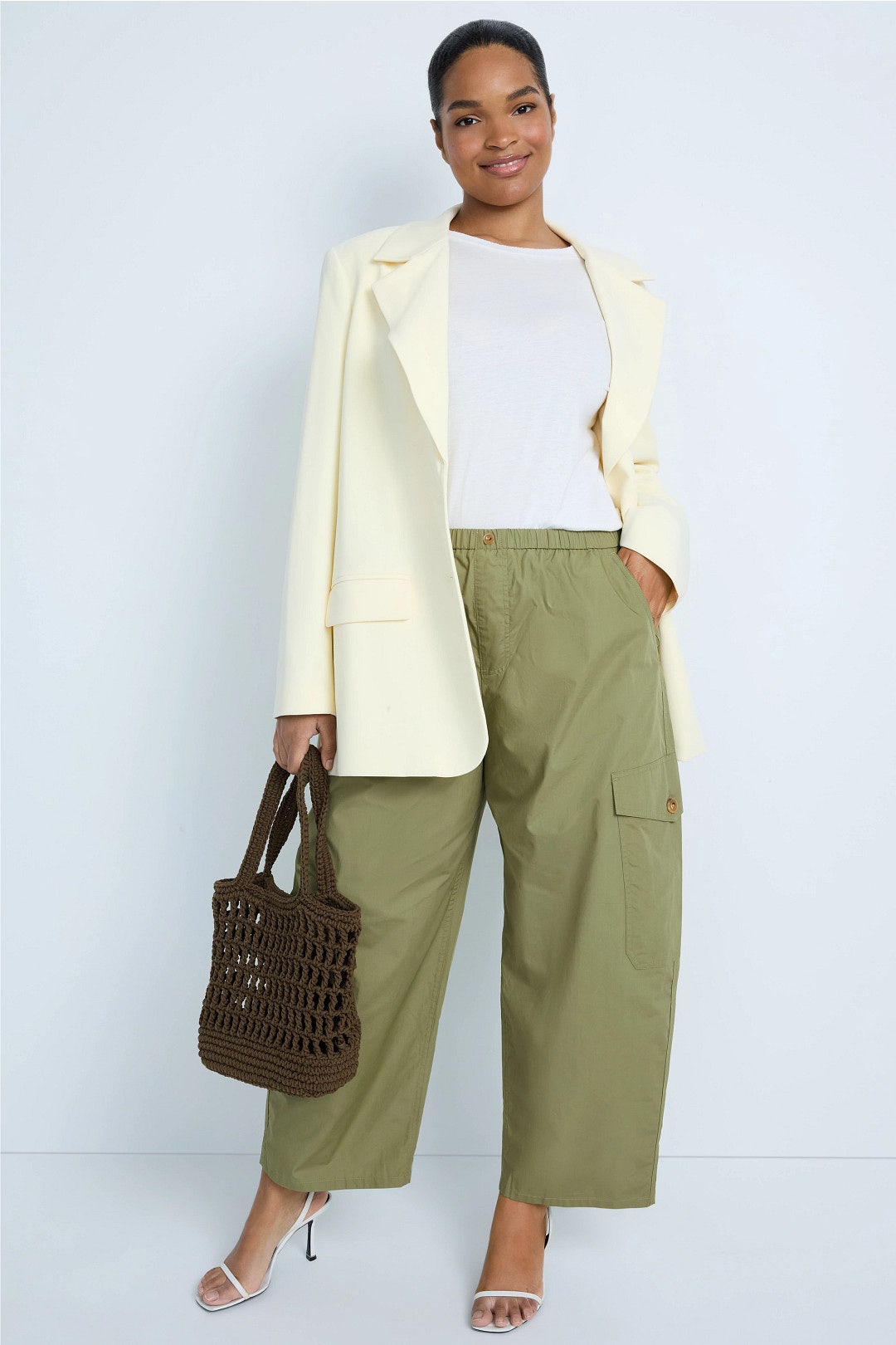 Green Barrel Leg Pants by Adam Lippes x RTR 4