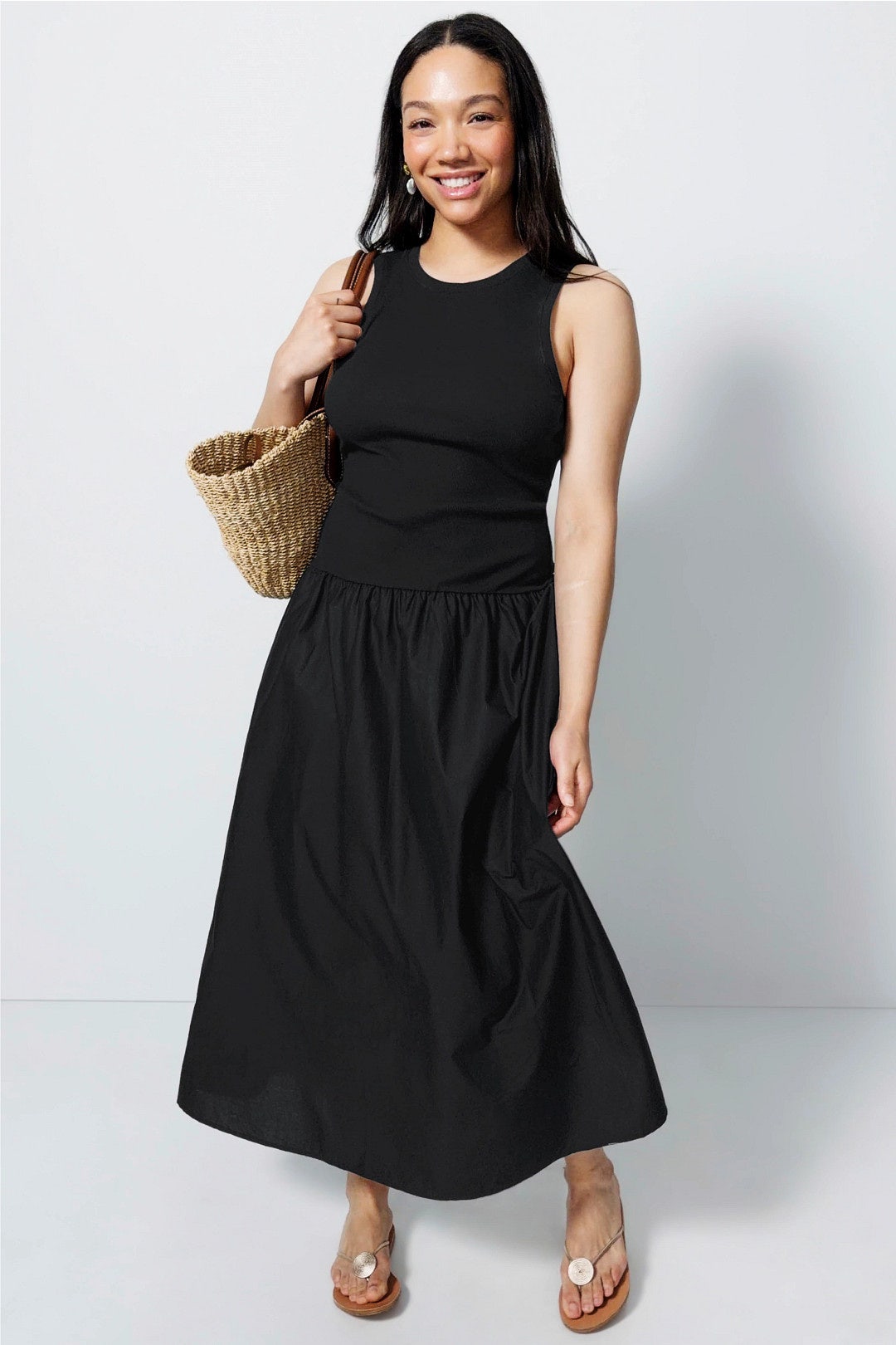 Black Take Me Away Midi Dress by Sanctuary 4