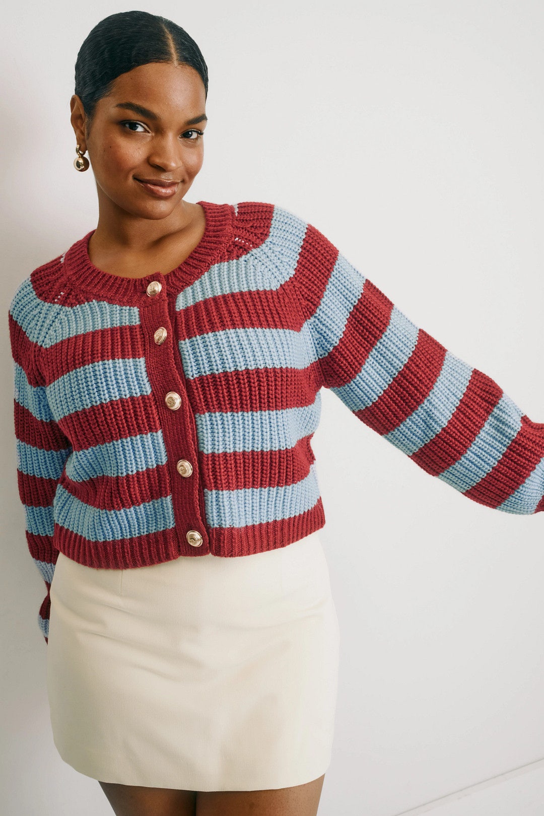 Striped Millie Cardigan by Cinq à Sept 5