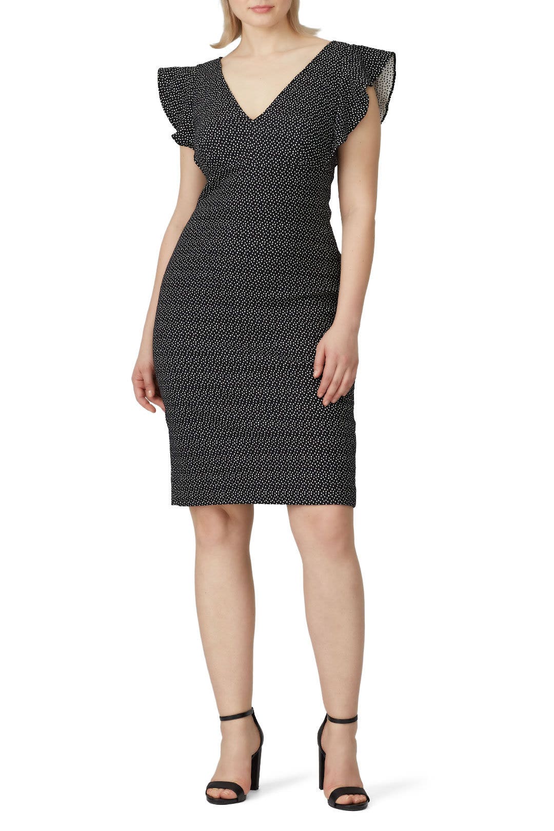 Printed Flutter Sheath by ML Monique Lhuillier 4