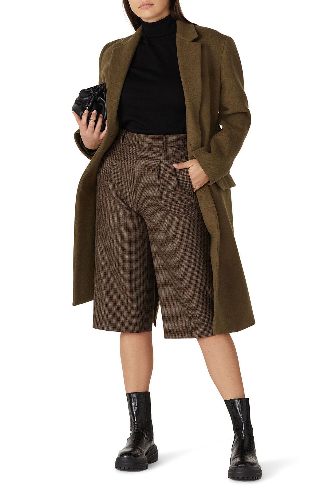 Brown Wool Culottes by Maison Margiela 5