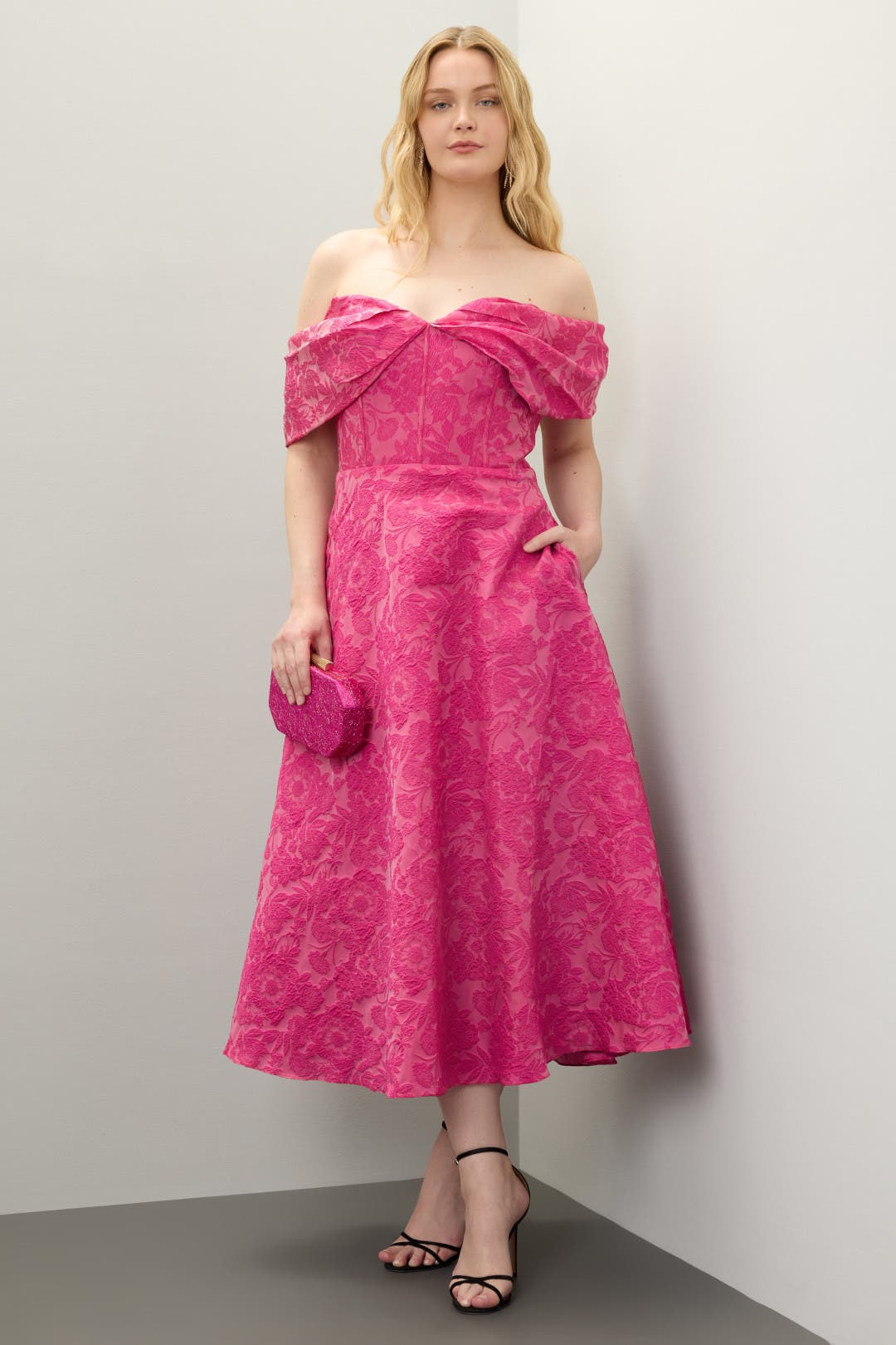 ワンピース THE TOE Lydia Jacquard Dress Lydia Jacquard Dress – THE TOÉ