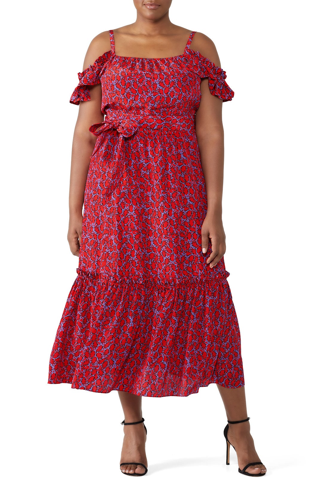 Iris Poppy Ruffle Cami Dress by Derek Lam 10 Crosby 4