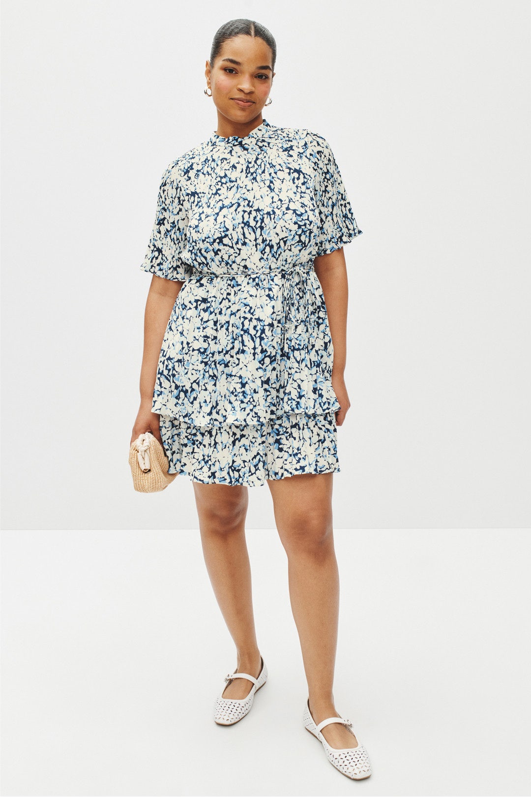 Tiered Pleated Mini Dress by Derek Lam 10 Crosby x RTR 5