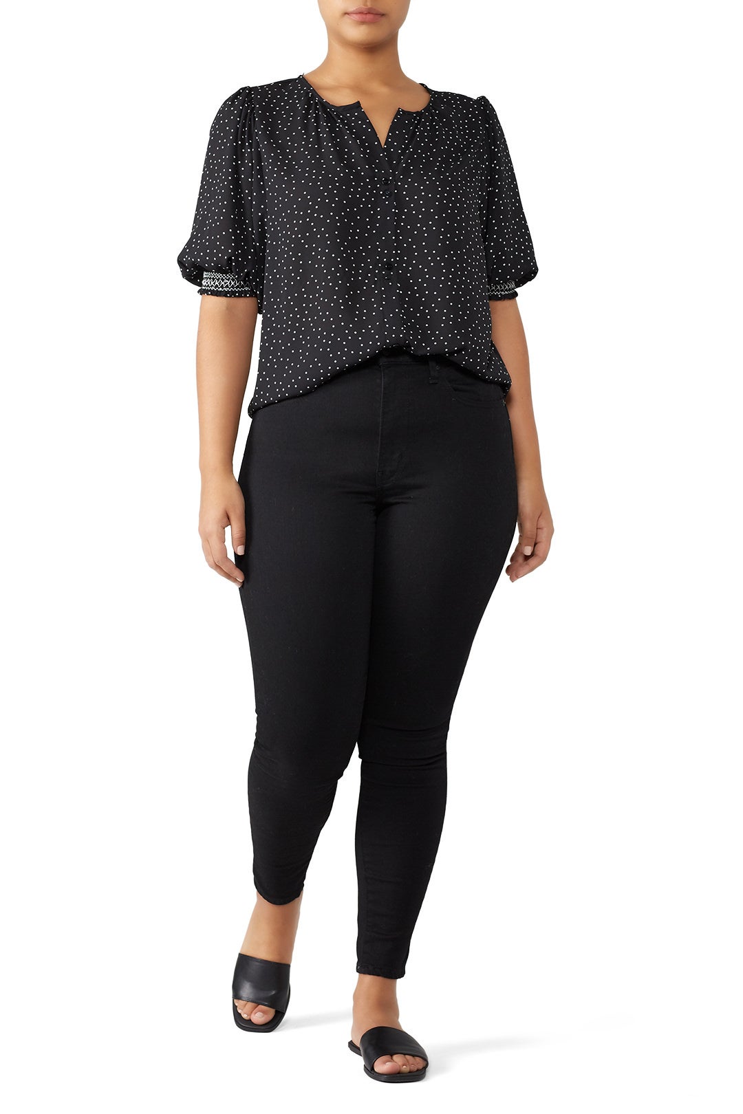 Valerie Button Down Top by B Collection by Bobeau 4