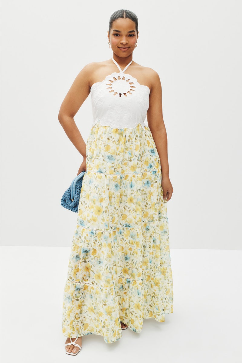 Mixed Media Printed Midi Dress by Layered with Love - Photo 5