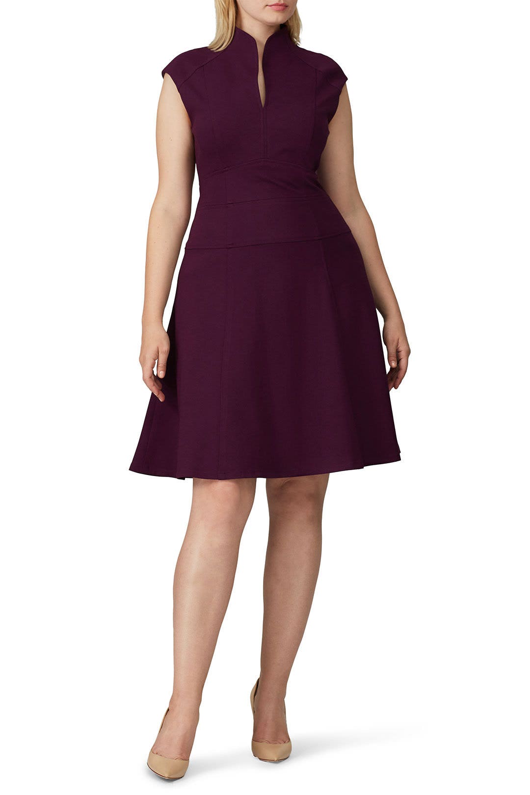 Plum Flare Dress by Nanette Lepore 5