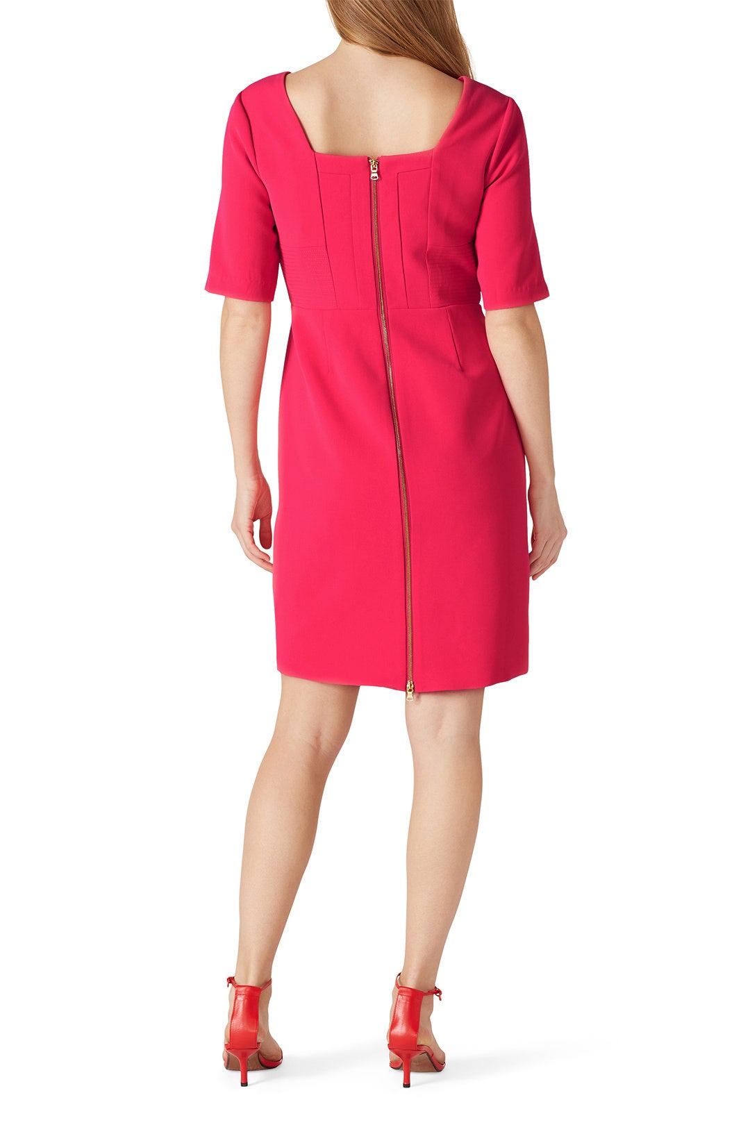 Guava Boat Neck Sheath by Toccin 5