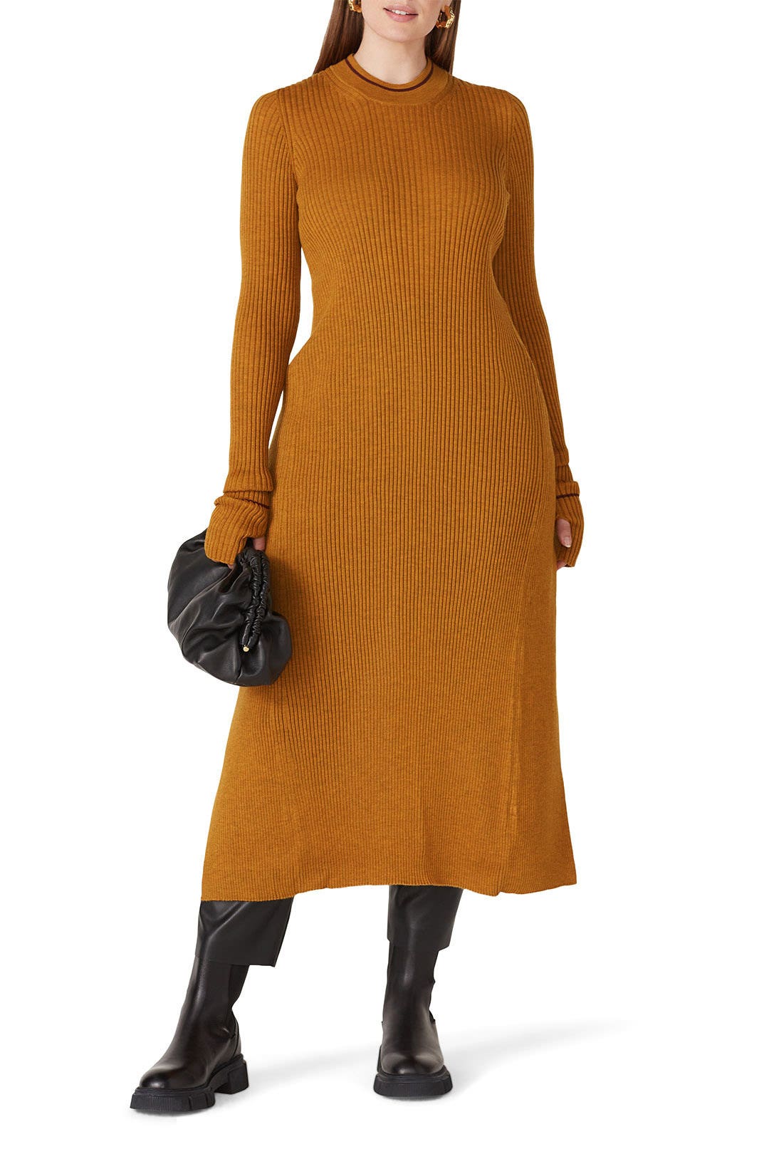 Orange Ribbed Top by Maison Margiela 4