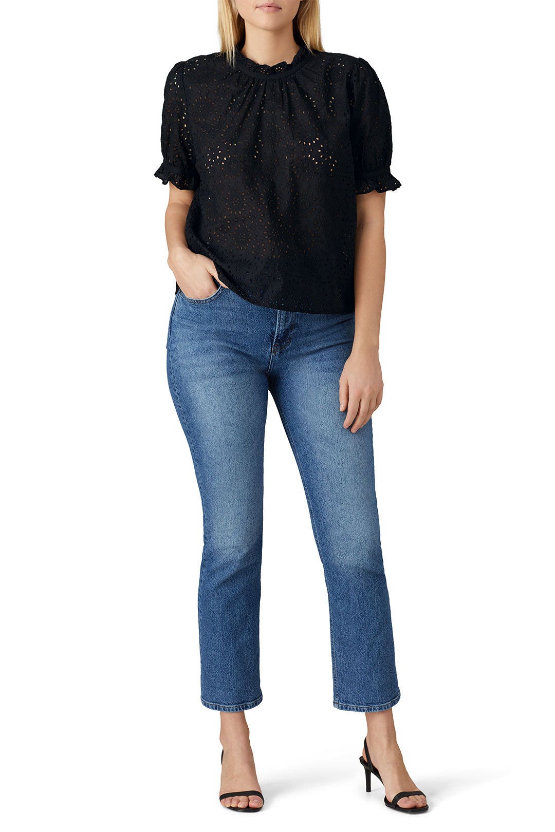 Gianna Short Sleeve Eyelet Top by Madewell 5